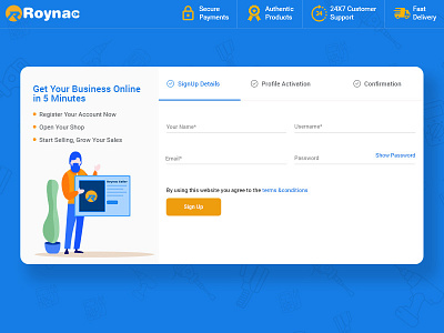 Roynac - Supplier Registration Steps