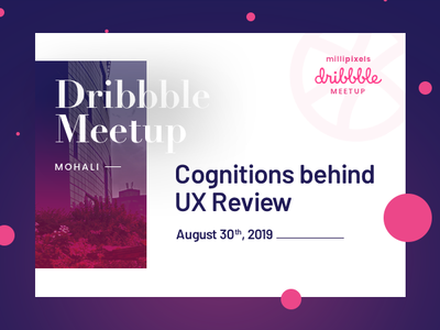 Millipixelsdribbblemeetup design dribbble excited flat illustration invitation meetup typography user experience user interface vector