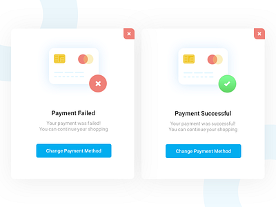 paymentmessages cancelled colors creditcard design flat icon illustration payment successful typography ux web