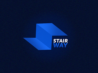 stairway blue branding colors design gradient illustration logo noise royal symbol typography vector