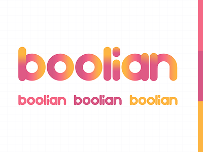 boost alphabet binary boolian brand branding company dark design gradient light logo orange oval pink round system typography ui vector writing