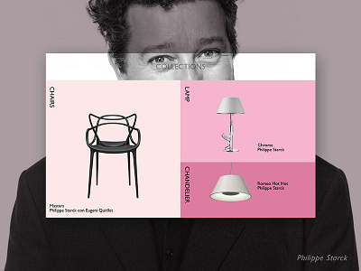 Product page - Philippe Starck design color design designer inspiration minimal product design product details ui ux