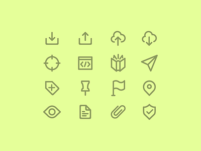 Rounded Line Icons cloud flag flat icon icons line minimal pin quickview rounded send simple