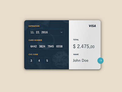 Daily UI #002 - Credit Card 002 buy card credit cvc daily dailyui payment purchase ui ux