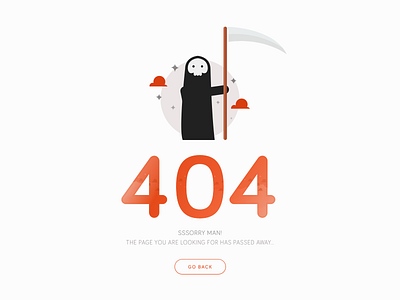Daily UI #008 - 404 death page