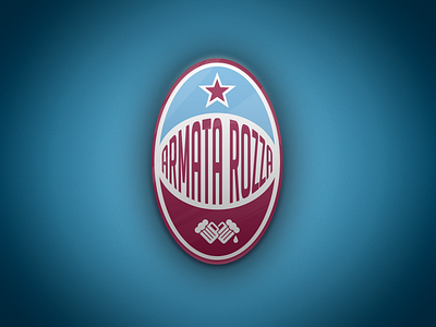 Football Team Logo armatarozza beer blue ellipse grenade logo soccer star