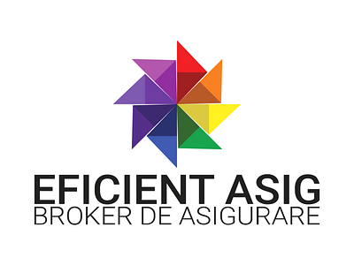 Insurance Broker Logo branding broker brokerage coloful design insurance insurance company logo rainbow