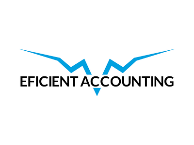 Accounting Firm Logo accounting black blue brand branding design elegant firm logo simple