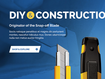 DIY & Construction cta design duo tone ecommerce product typography user experience website