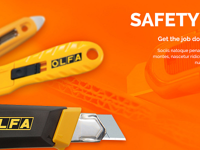 Safety cta design duo tone ecommerce product typography user experience website