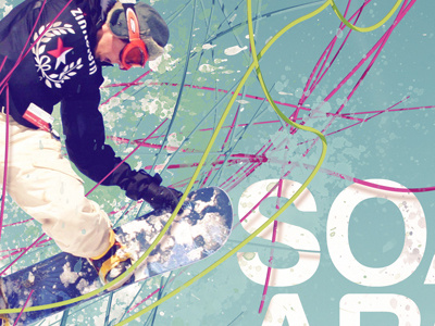 Snowboard poster design grunge lines photography photoshop poster snowboarding texture typography