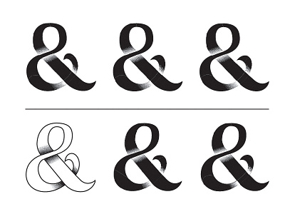 Broken Infinity ampersand black and white bw hand made letter forms handmade lettering tattoo typography