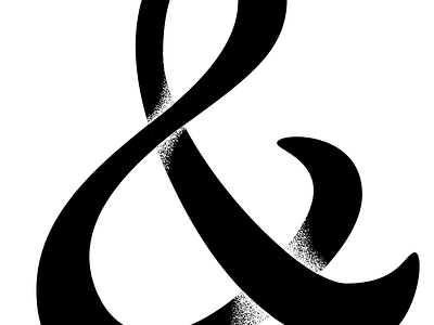 Broken Infinity - Take 2 ampersand black and white bw hand made letter forms handmade lettering tattoo typography
