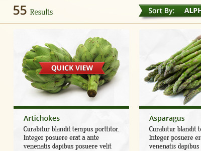 Seed website redesign 2 button green paper photography red ribbon search filters texture typography