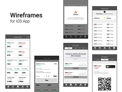 App Wireframes (starts from iPhone 5)