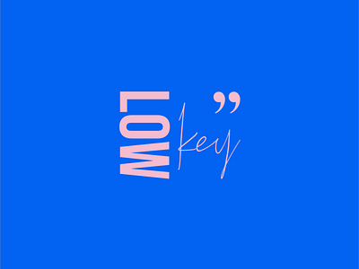 Lowkey design illustration minimal typography vector