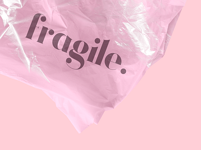 FRAGILE // Please handle with care <3 branding design minimal typography