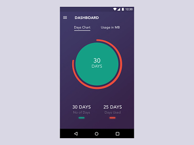 Data Usage Graph Dashboard