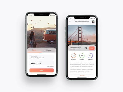 City Recommendation Flow animation app case study concept design flow interaction interface motion ui ux