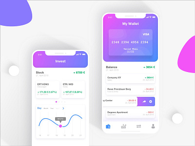 Concept Banking App design interface ui ux