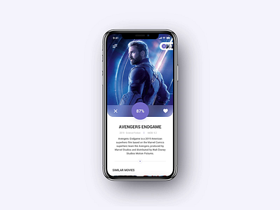 Movie Recommendation App animation app case study color concept design interface movie ui ux