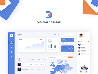 Dashboard Elements Component Library