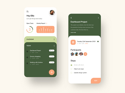 Task Management App app case study concept design interface task app ui ux