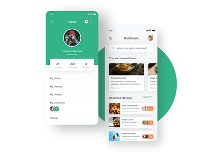 Food App Case Study app branding case study concept design food interface product design ui ux