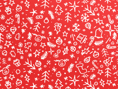 Christmas Hand Pattern christmas draw hand illustration pattern