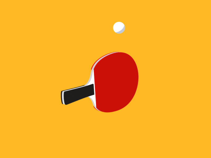 ping pong illustration motion