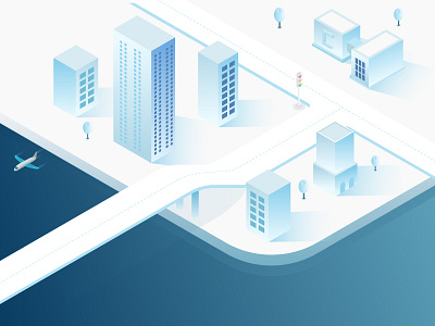 Isometric City city illustration isometric isometric city landing ui illustration