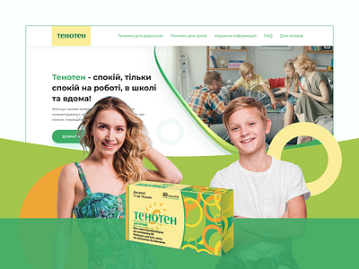 Tenoten landing page design figma website