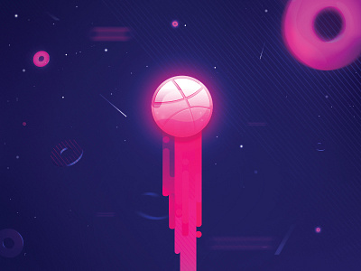 Thank You! design dribbble illustration new pink player purple thank you vibrant