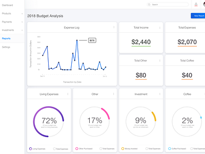 Personal Budget Report By Kristin Killam On Dribbble