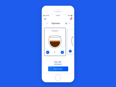 Coffee Shopping adobexd app design cart check out coffee shop design icon illustration mobile design product design ui ui design web design