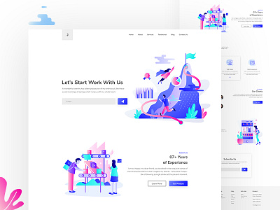 Digital Agency Landing Page homepage design landing page uidesign uiuxdesign