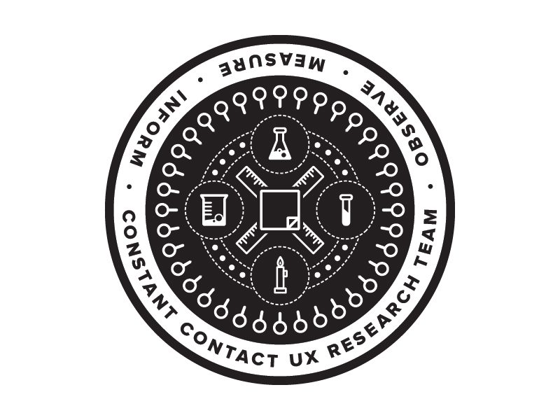 Constant Contact UX Team Logos badges branding circles constant contact illustration lines logos ux