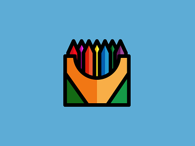 Crayons crayons icon illustration