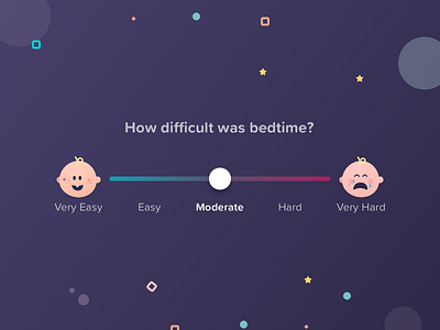 Bedtime difficulty slider