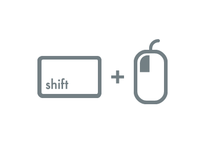 Shift+click click icon illustration shift shiftclick