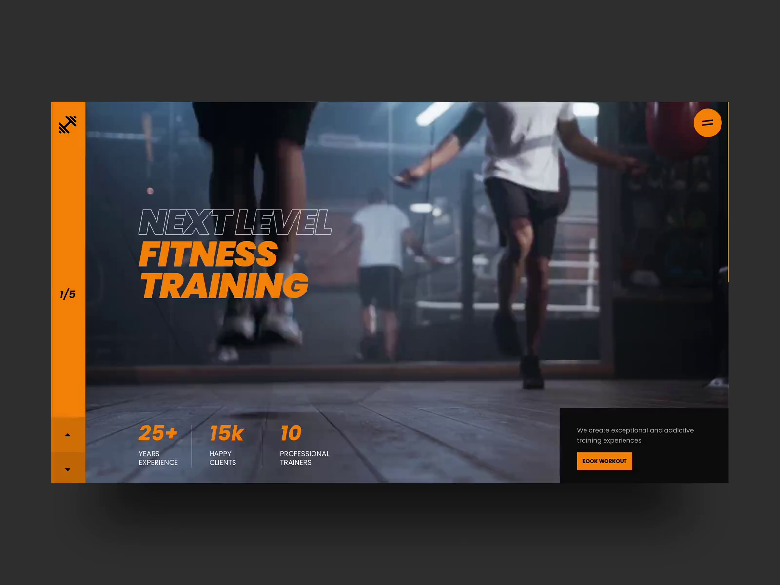 Fitness Slider #1 - UXDivitemplates