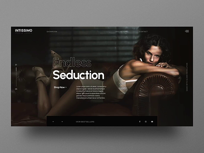 Lingerie Homepage by Irshad Ahamed R on Dribbble