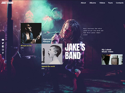 Jakes Band - Music Band Template for WordPress band design free slider template music music album slider revolution template wordpress wordpress slider