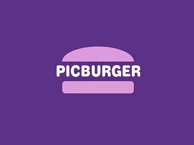 Logo Design clean food graphic designer green hamburger logo logo design logo designer minimal modern purple simple