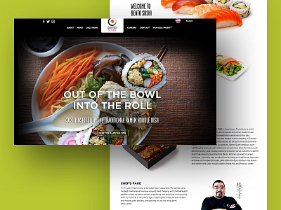 Bento Sushi design food ingredients recipe recipes sushi website