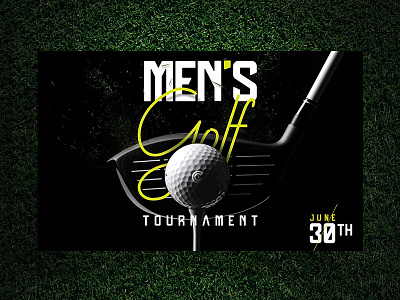 Golf Tournament golf graphicdesign grass men tournament