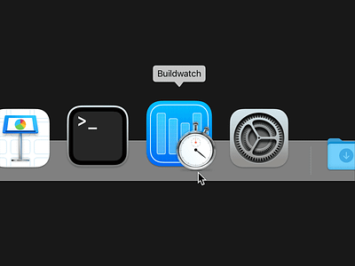 Buildwatch 1.1 icon app app icon app icons apple cinema 4d icon design mac app mac os macos macos app os x xcode