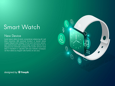 Isometric Smart Watch adobeillustator animation app branding design graphicdesign icon illustration isometric logo smartwatch technology ui ux vector vectorillustration web