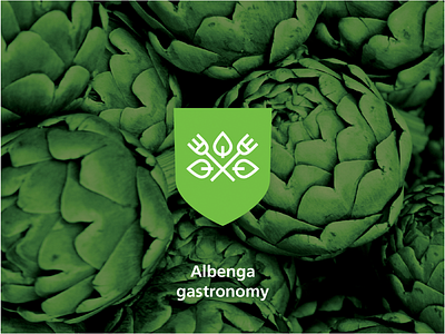 Albenga - Gastronomy shield brand city corporate identity design graphics logo