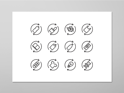 Recycle - icons architecture icon icons minimal places the noun project vector